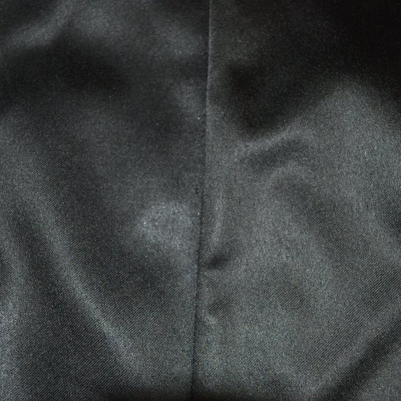 Just Cavalli Size 38 Black Satin Back Zip Pencil Skirt - Picture 3 of 16